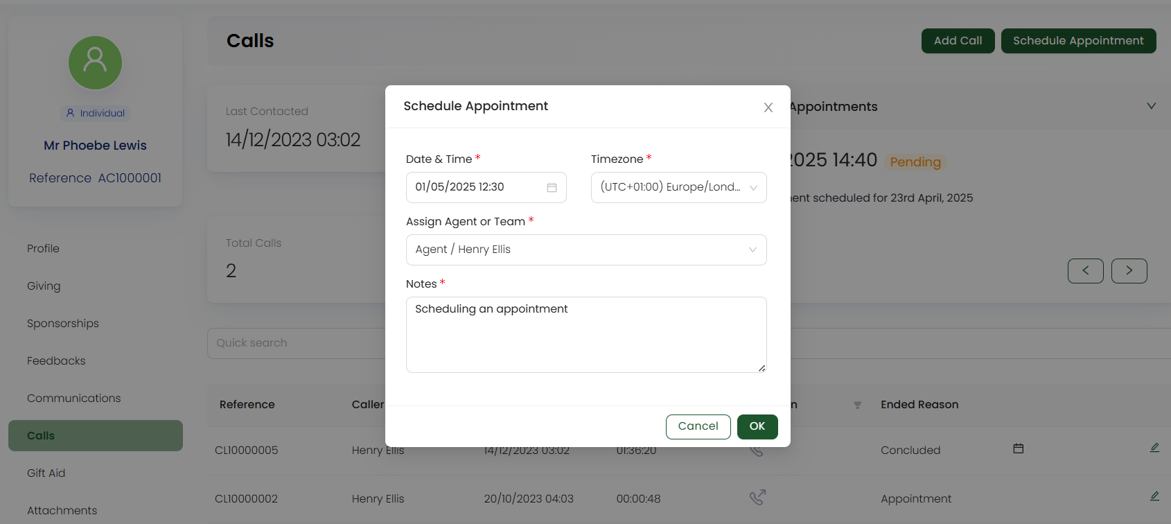 schedule appointment